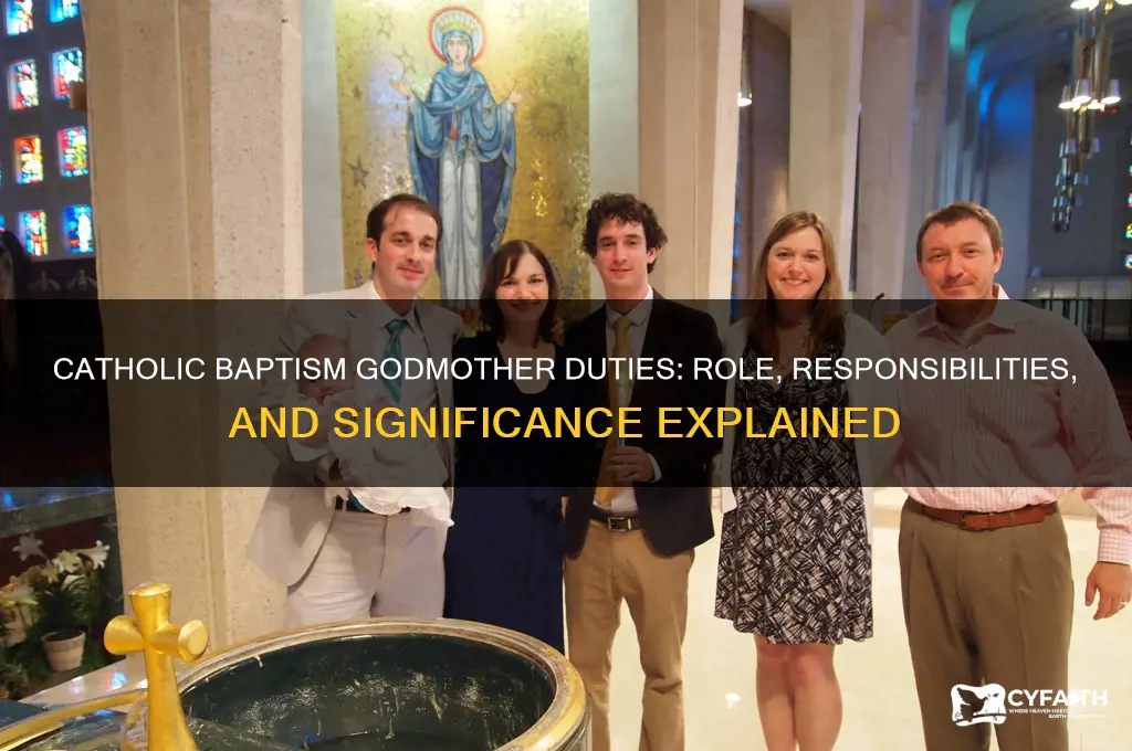 what does a godmother do at a catholic baptism