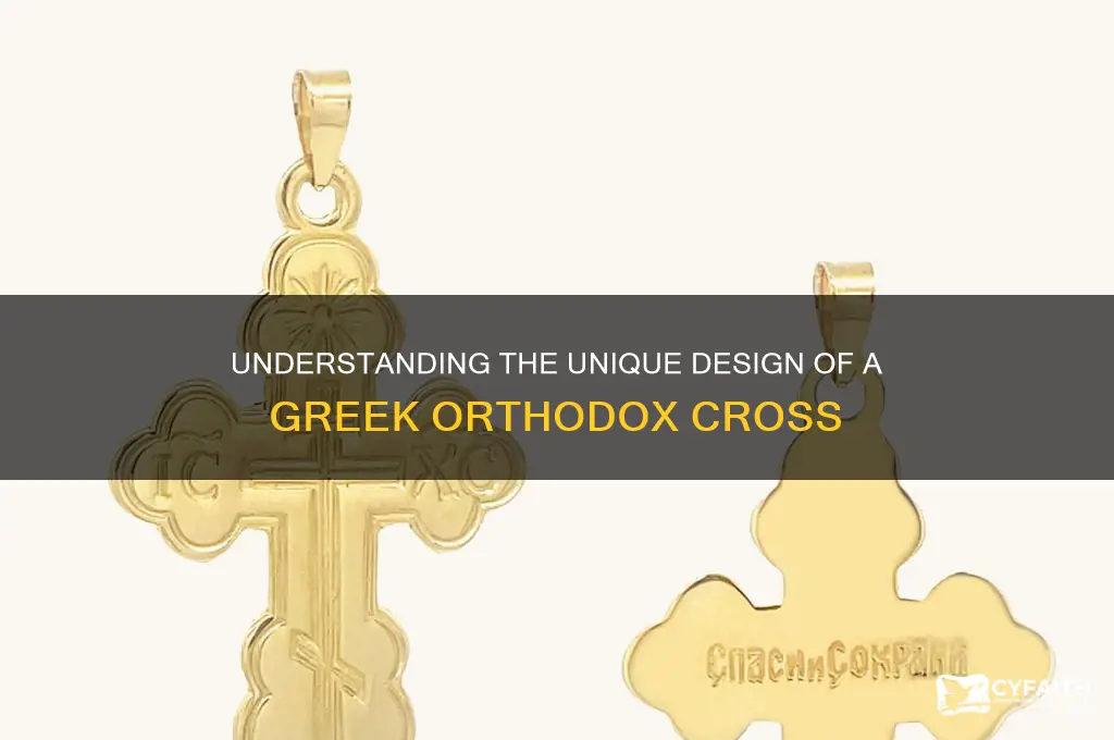 what does a greek orthodox cross look like
