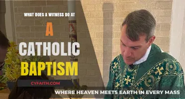 Role of a Witness in Catholic Baptism: Responsibilities and Significance