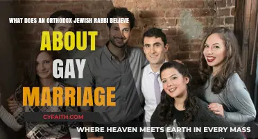 Orthodox Jewish Rabbi's Perspective on Gay Marriage: Beliefs Explained