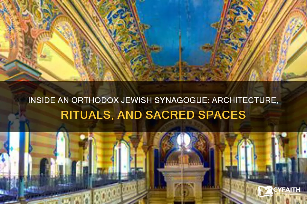 what does an orthodox jewish synagogue look like inside