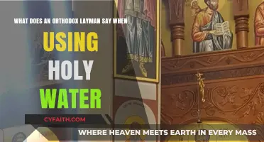 Blessing with Holy Water: Orthodox Layman's Traditional Prayerful Response