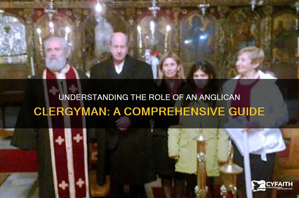 what does anglican clergyman mean