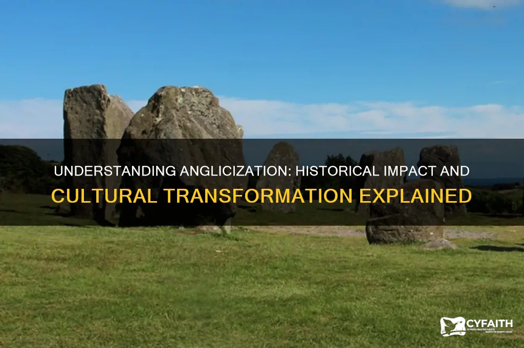 what does anglicization mean in history