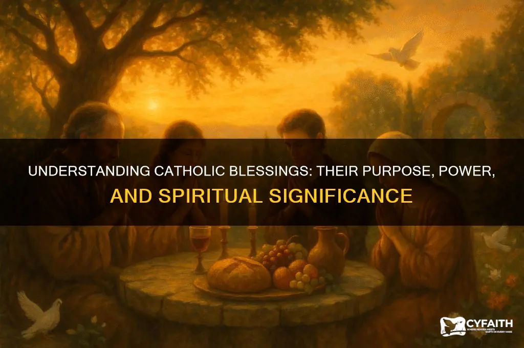 what does blessing something do catholic