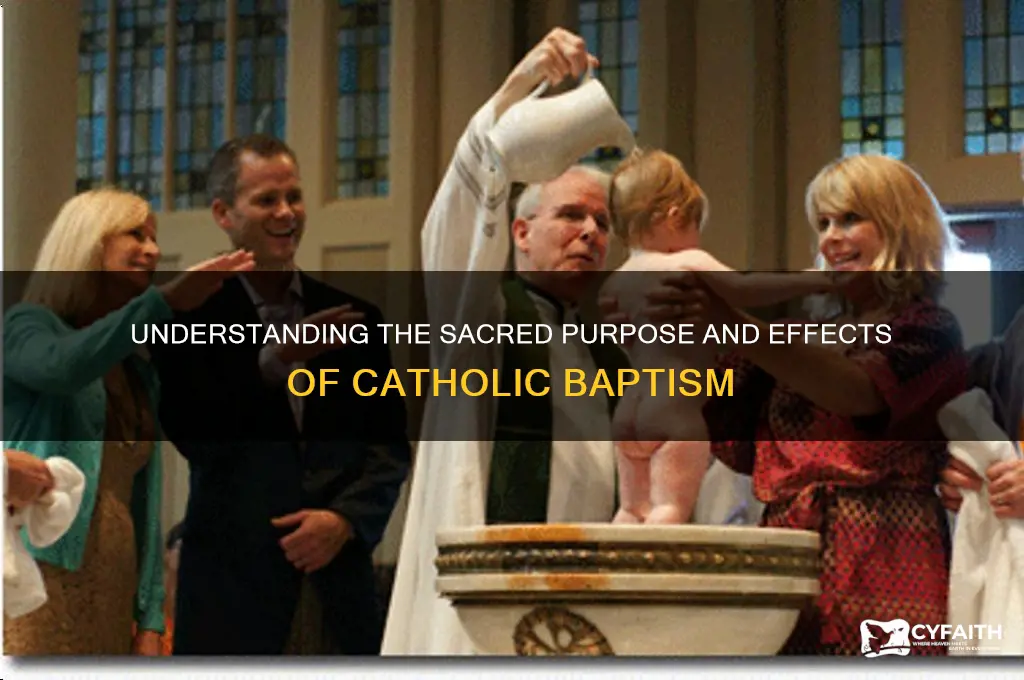 what does catholic baptism do