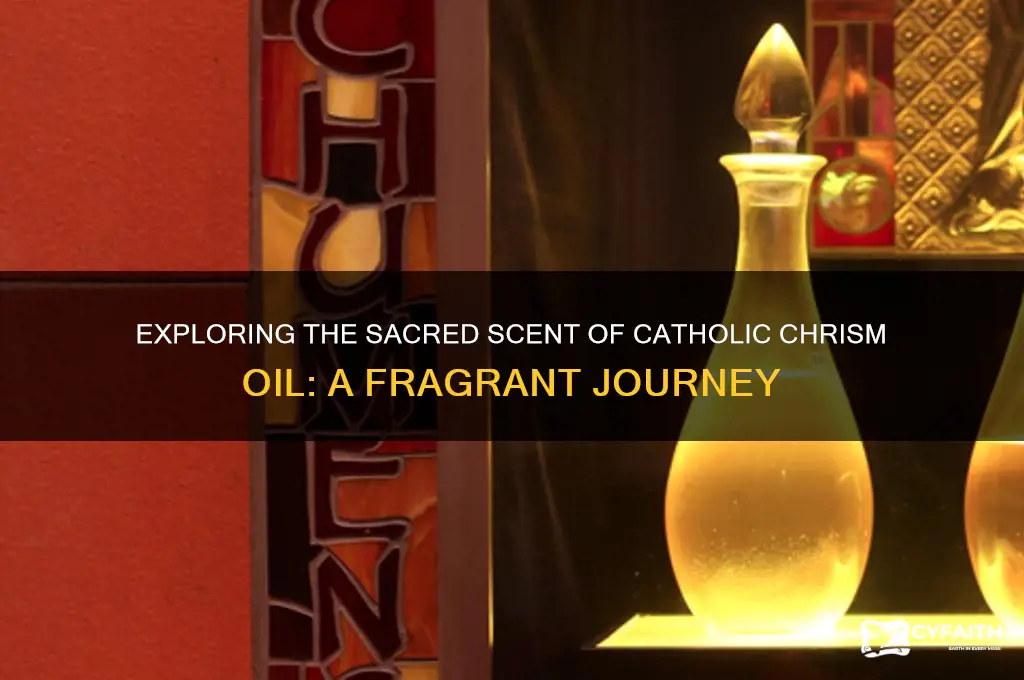 what does catholic chrism oil smell like