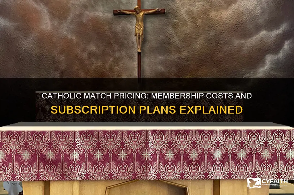 what does catholic match cost
