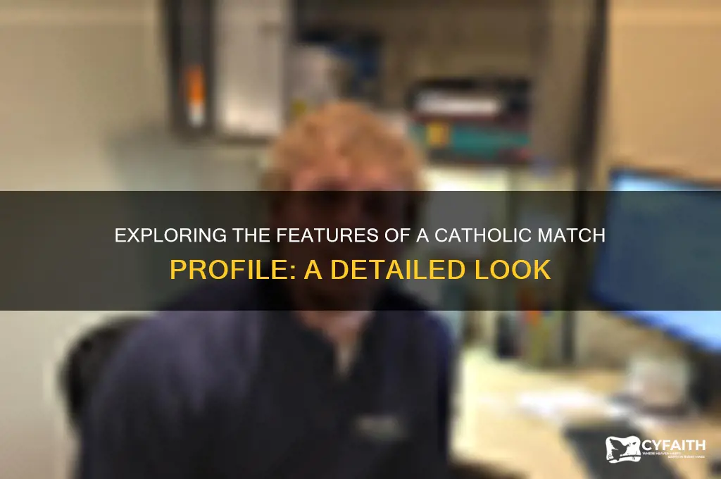 what does catholic match profile look like