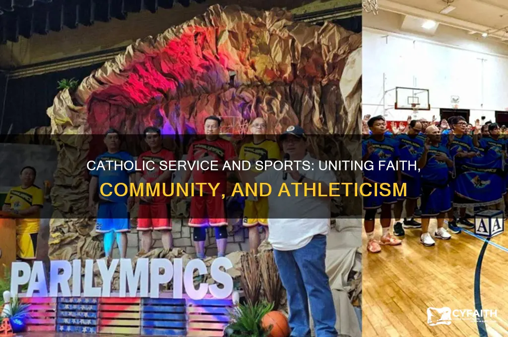 what does catholic service have to do with sports