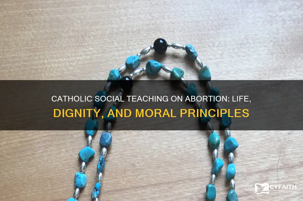 what does catholic social teaching say about abortion