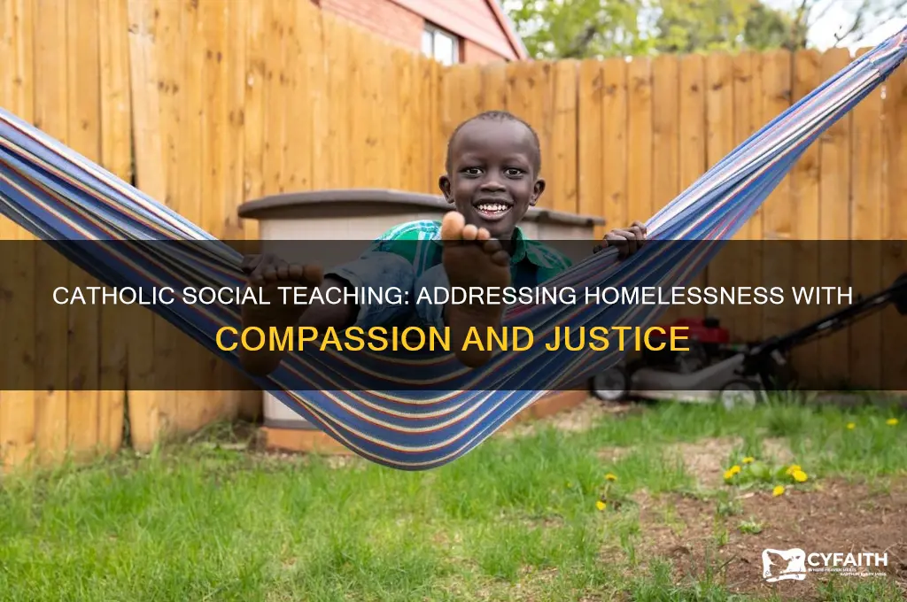 what does catholic social teaching say about homelessness