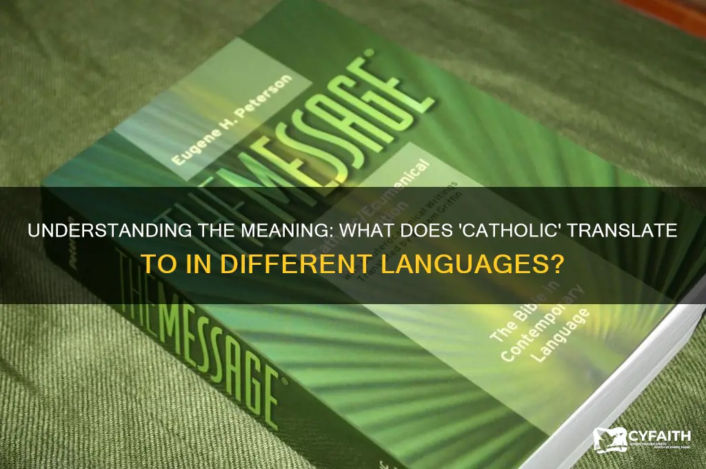 what does catholic translate to