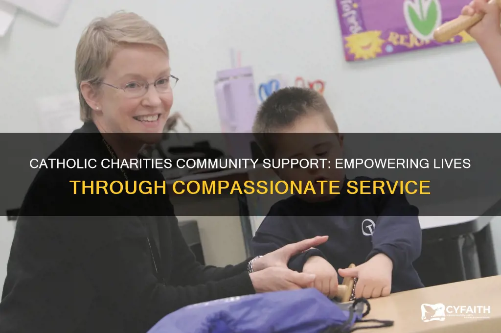 what does community support do at catholic charities