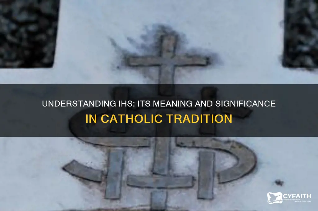 what does ihs stand for in catholic religion