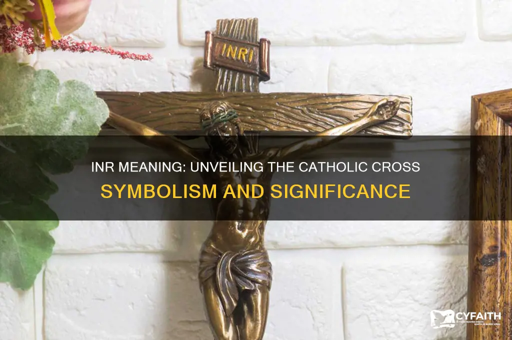 what does inr stand for in front of catholic cross