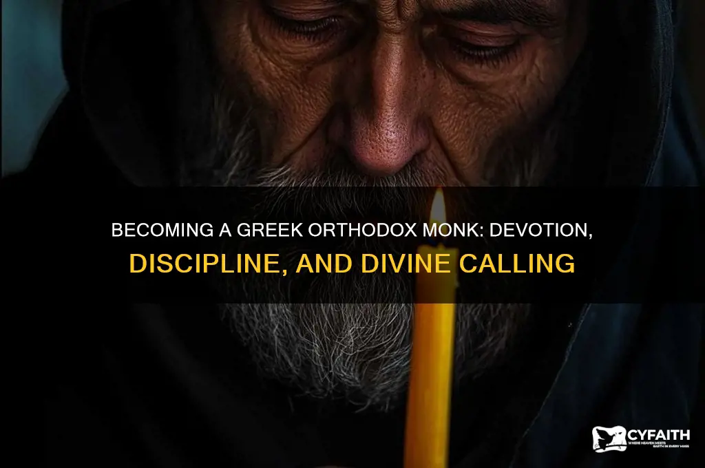 what does it take to become a greek orthodox monk