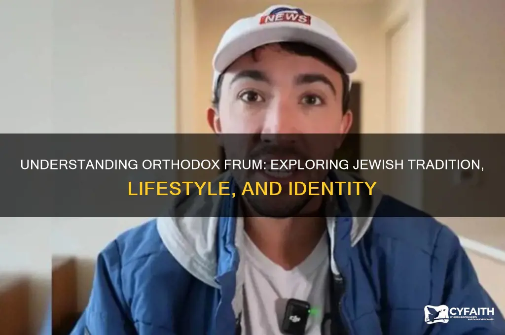 what does orthodox frum mean