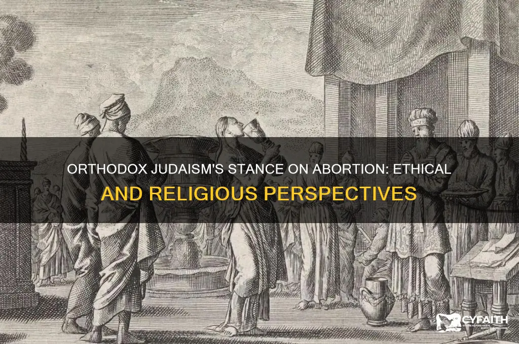 what does orthodox judaism say about abortion