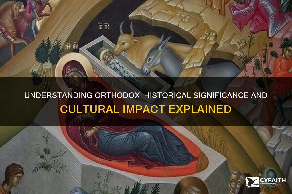 what does orthodox mean in history