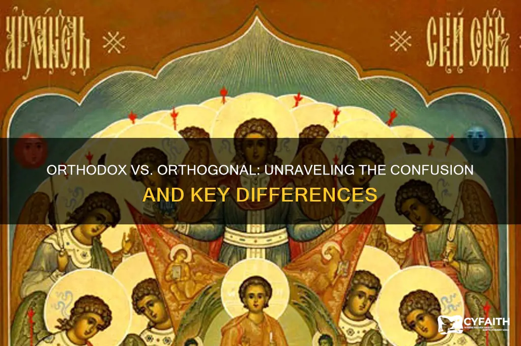 what does orthodox mean orthogonal