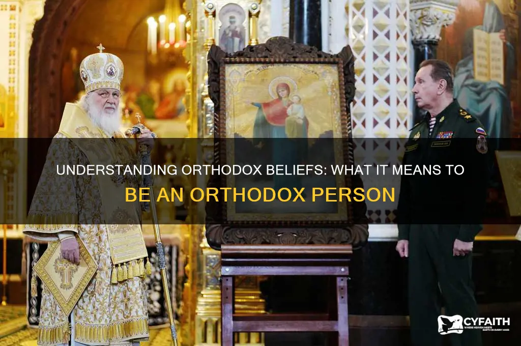 what does orthodox person mean