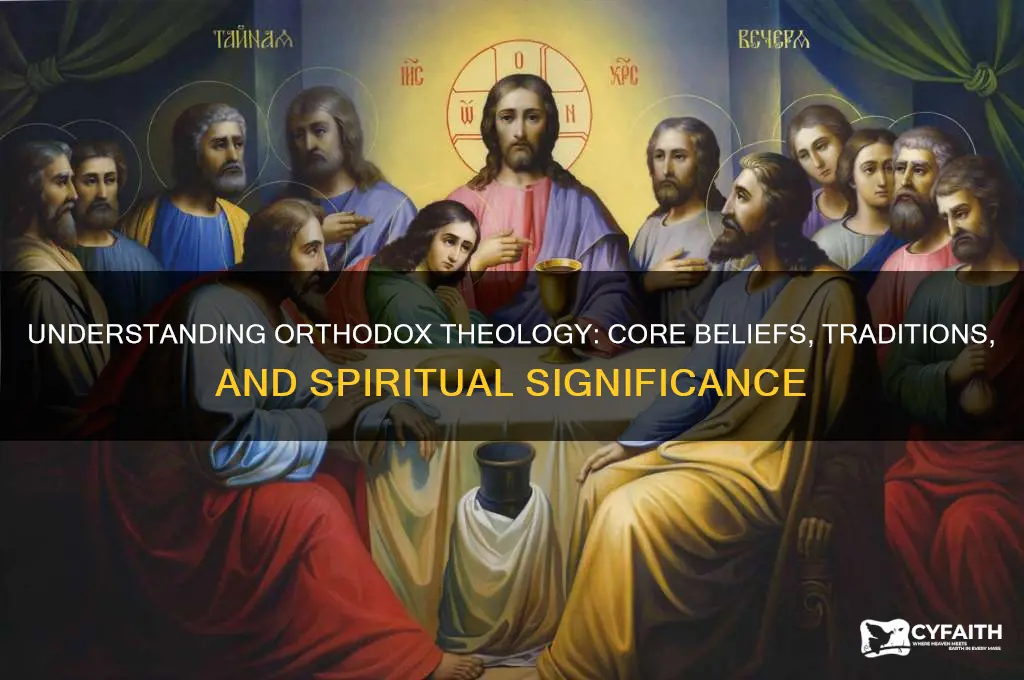 what does orthodox theology mean