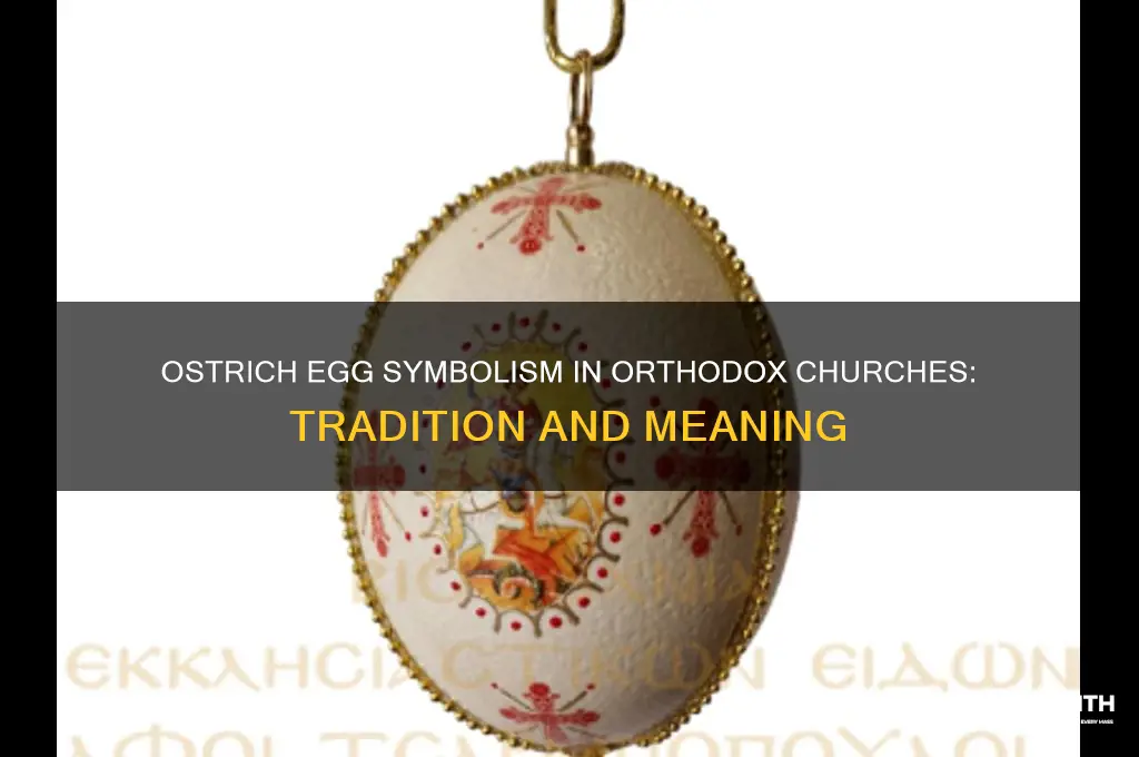 what does ostrich egg exemplify in orthodox churches