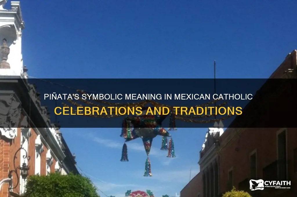 what does pinata represent in the mexican catholic tradition
