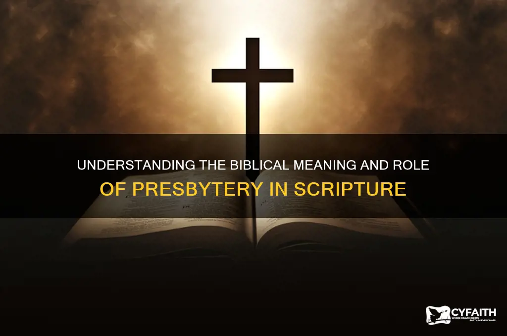 what does presbytery in the bible mean