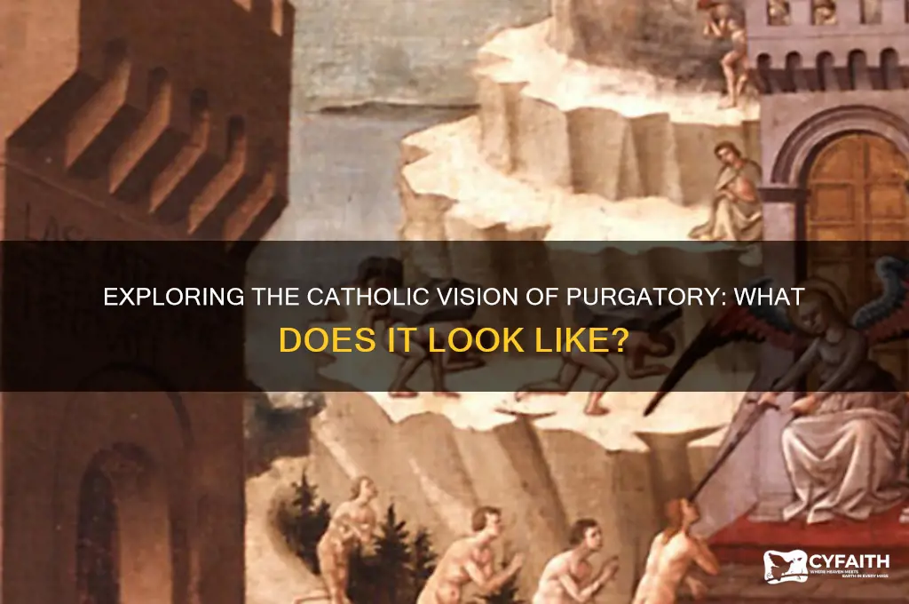 what does purgatory look like catholic