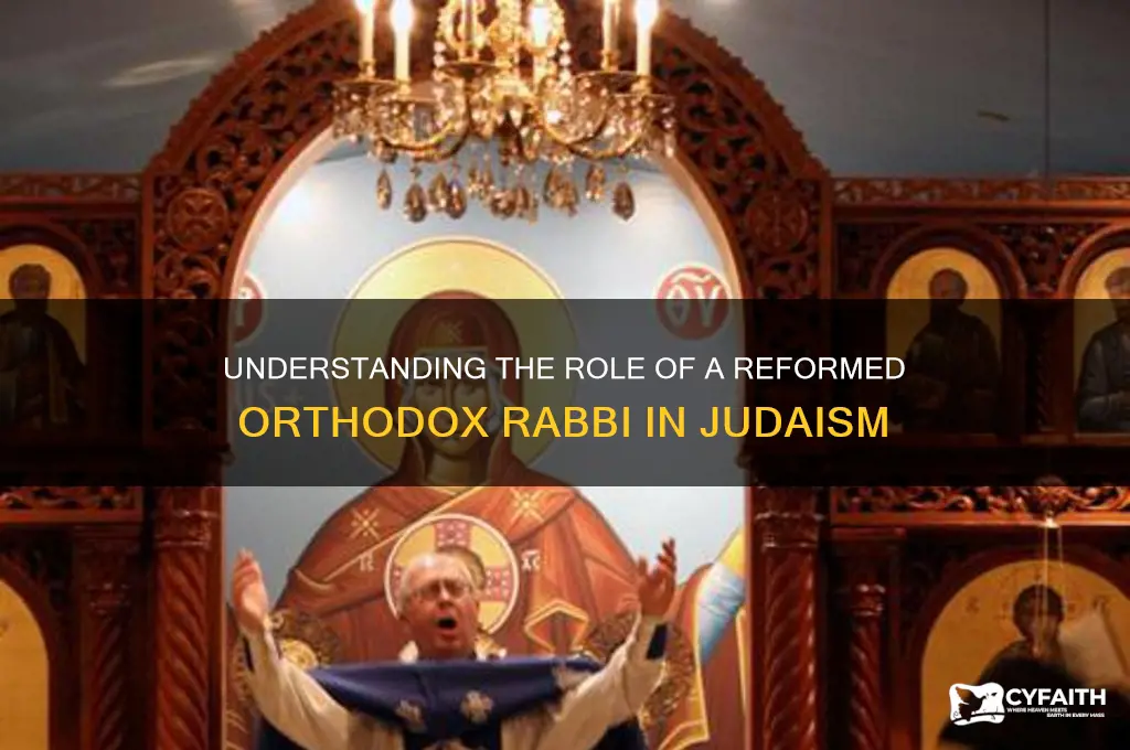 what does reformed orthodox rabbi mean