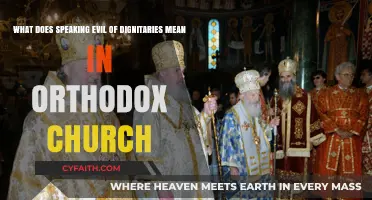 Understanding the Orthodox Church's Stance on Speaking Evil of Dignitaries