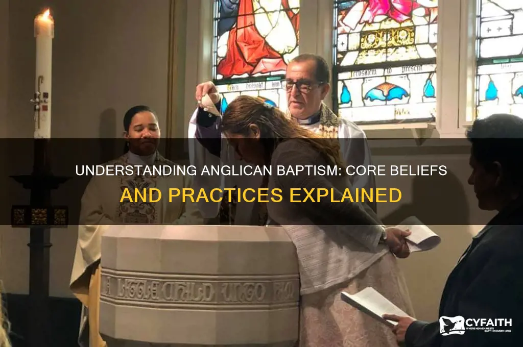 what does the anglican church believe about baptism