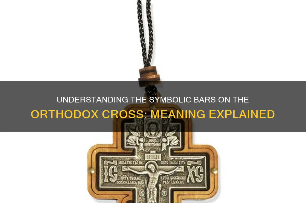 what does the bars on the orthodox cross symbolize