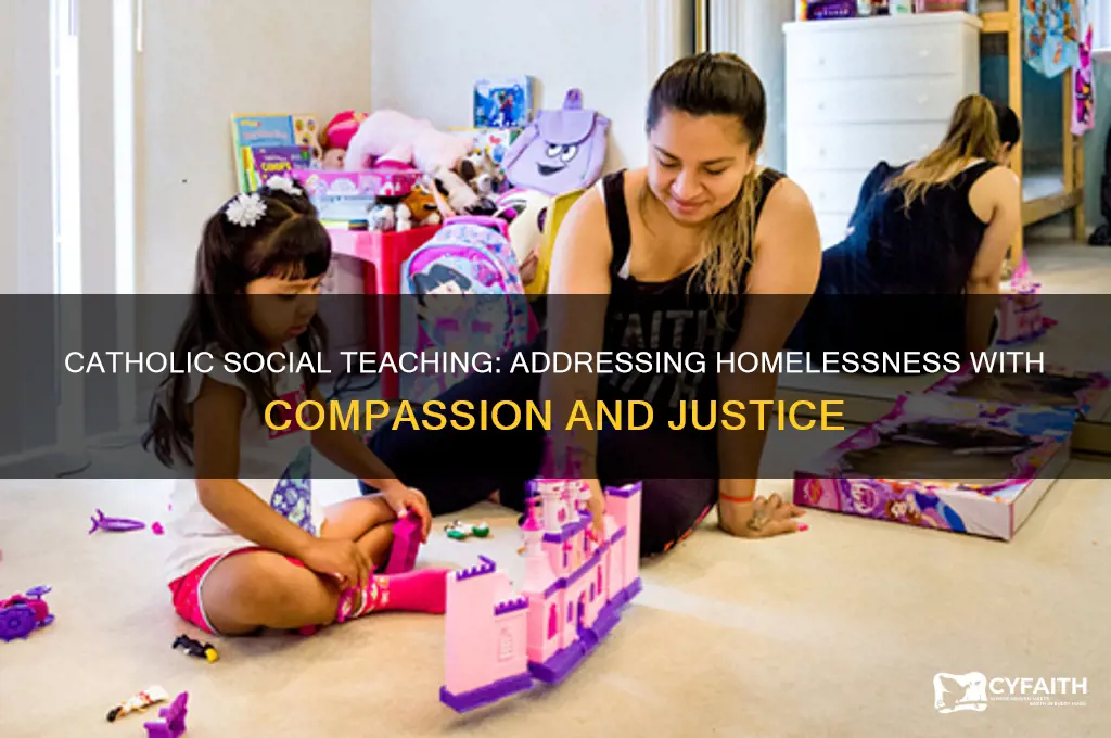 what does the catholic social teaching say about homelessness