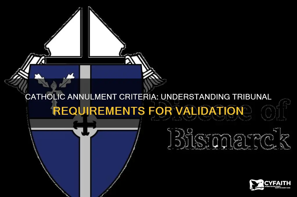 what does the catholic tribunal need to award an annulment