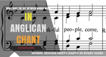 Understanding the Dot's Role in Anglican Chant: A Musical Guide