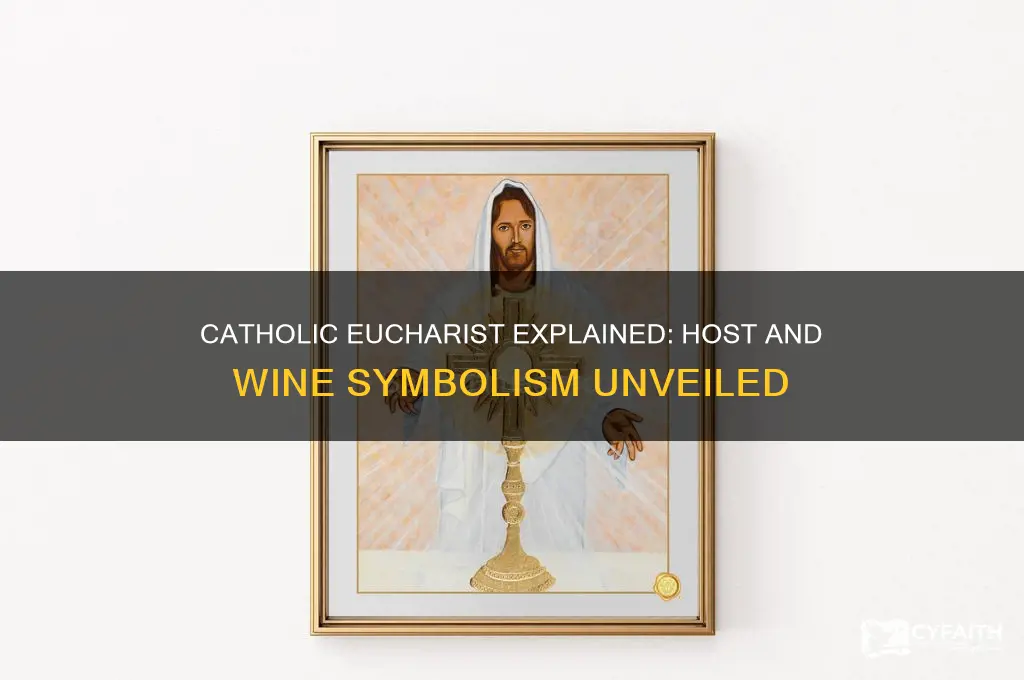what does the host and wine represent in catholic