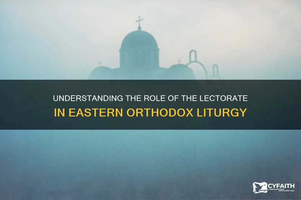 what does the lectorate do eastern orthodox