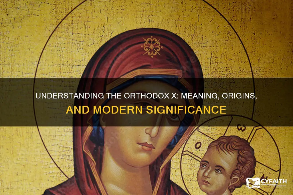 what does the orthodox x