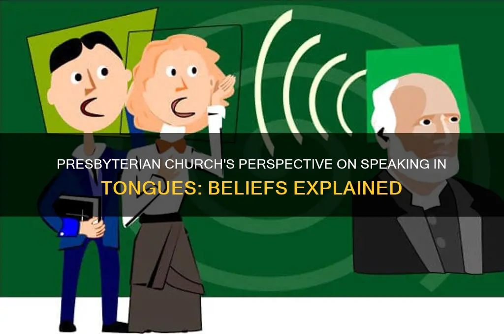 what does the presbyterian church believe about speaking in tongues