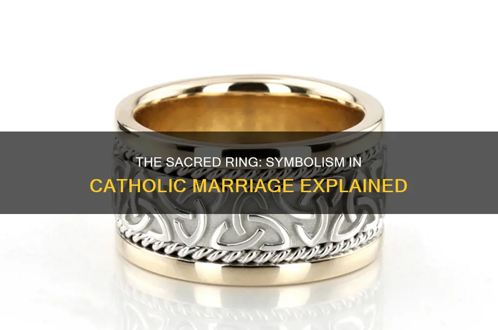 what does the ring symbolize in a catholic marriage