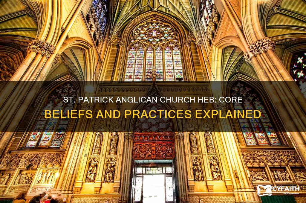 what does the st patrick anglican church in heb believe