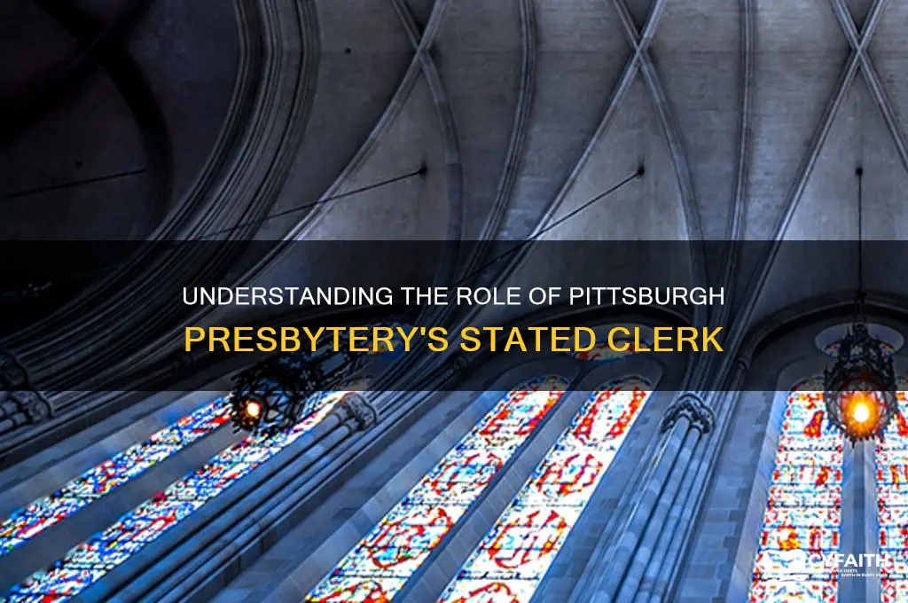 what does the stated clerk of the pittsburgh presbytery do