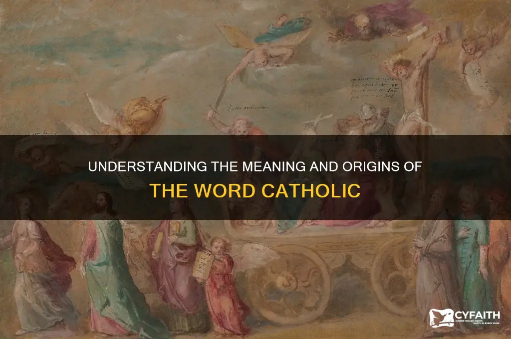 what does the word catholic