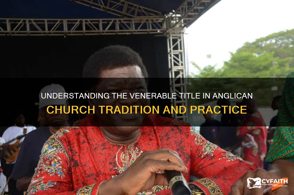 what does venerable mean in the anglican church