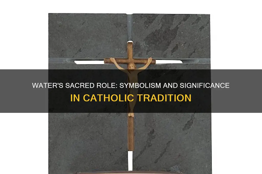 what does water symbolise in catholic