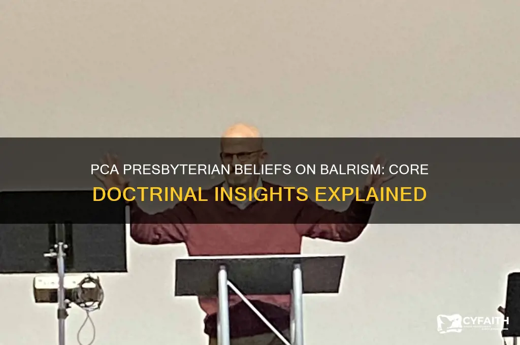what dp presbyterian pca believe about balrism