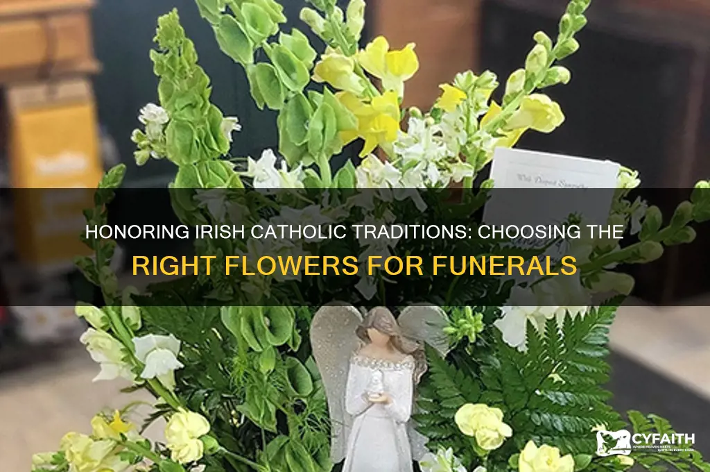 what flowers are appropriate for an irish catholic funeral